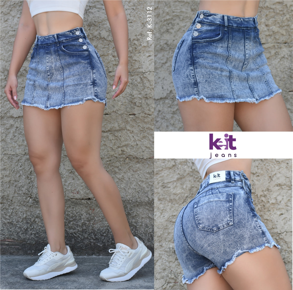 FALDA SHORT MUJER REF. K-3112